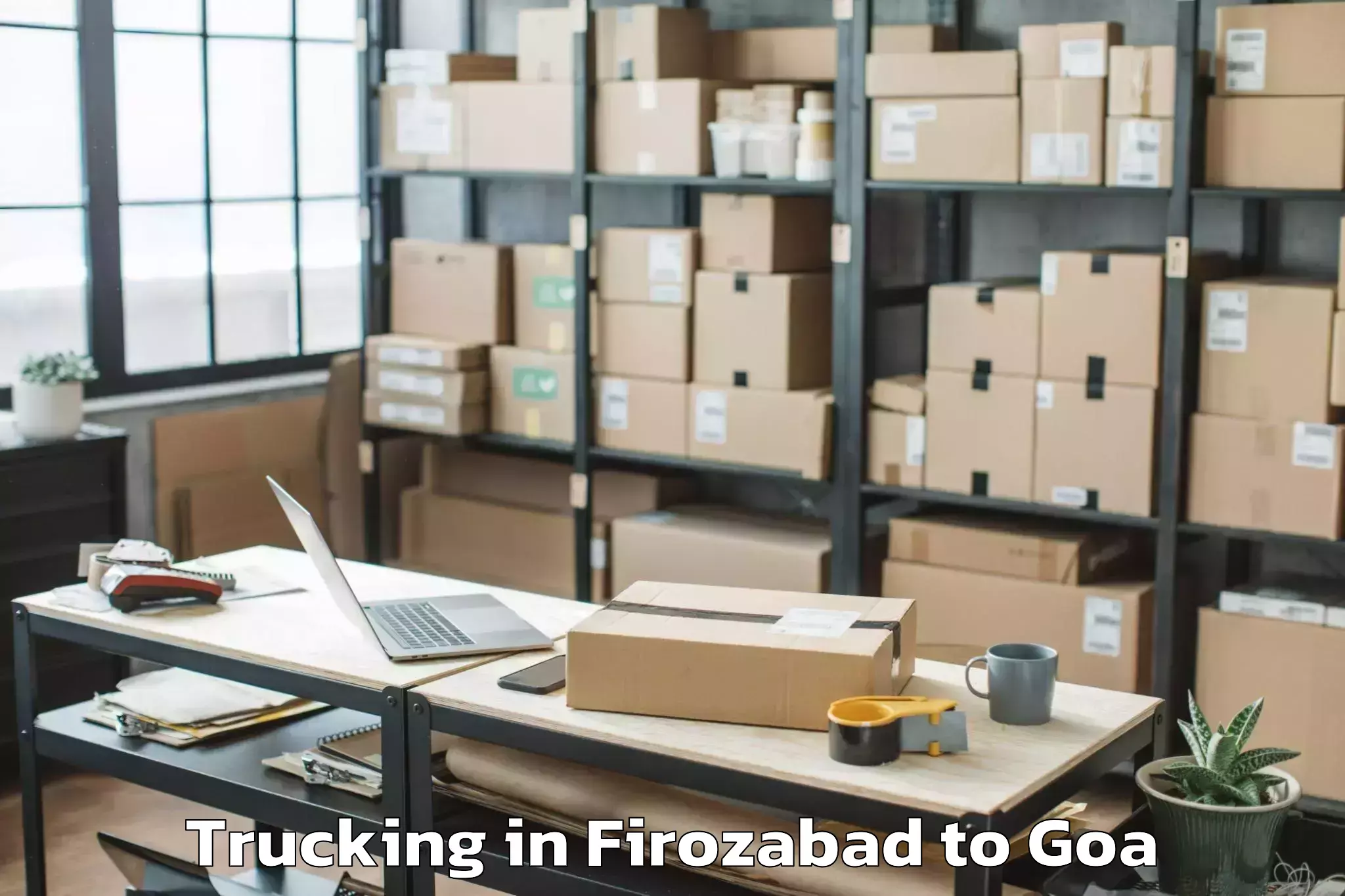 Easy Firozabad to Colovale Trucking Booking